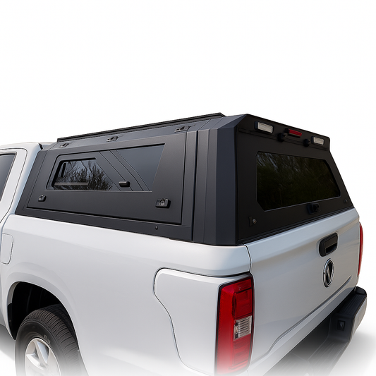 Truck Canopy with Side Window Glass